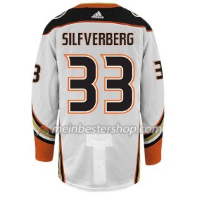 Anaheim Ducks JACOB SILFVERBERG 33 Adidas Weiß Trikot Authentic - Herren